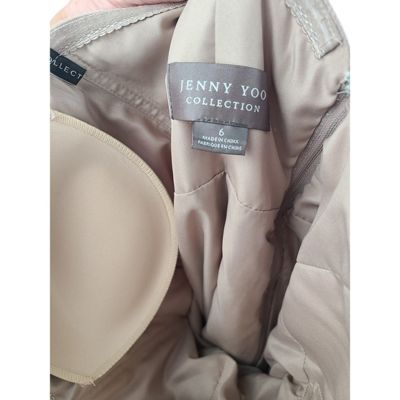 BHLDN Jenny Yoo Collection Women Size 6 Annabelle Dress Strapless Tulle - Picture 4 of 8